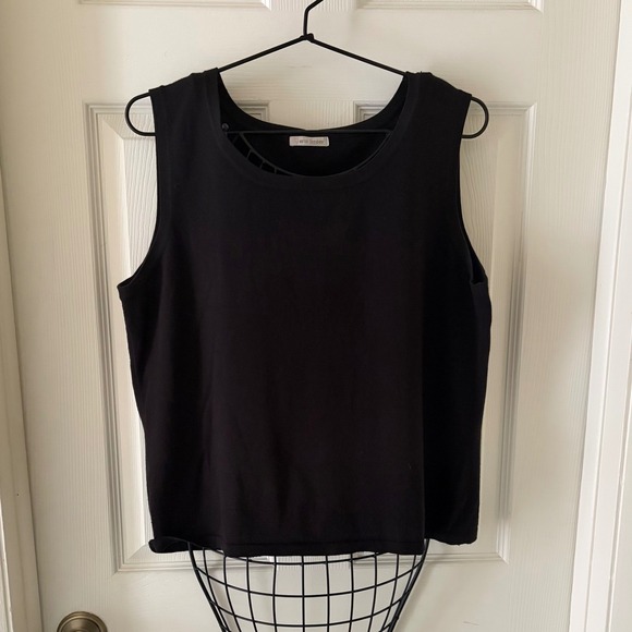 erin london Tops - Erin London Womens Black Sleeveless Scoop Neck Tank Top Shell Classic Layering